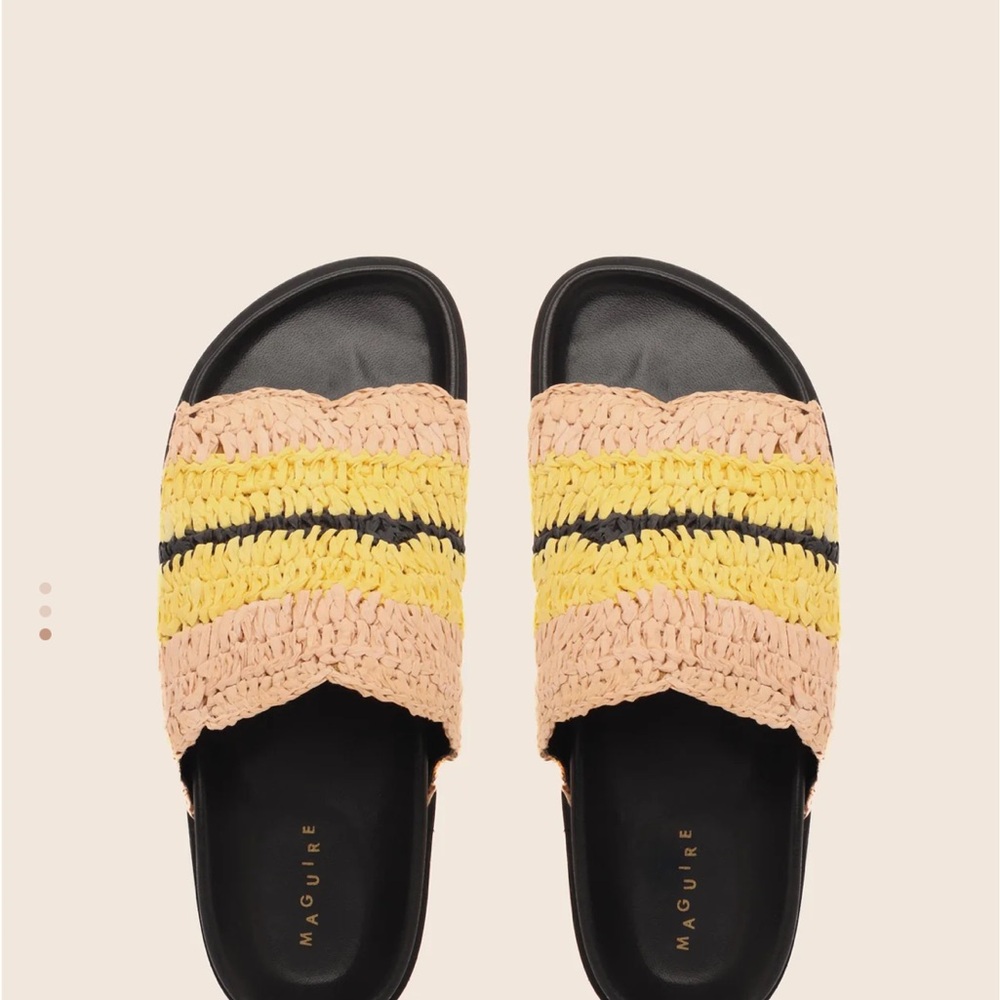 Maguire Delphi Yellow and Black Sandals